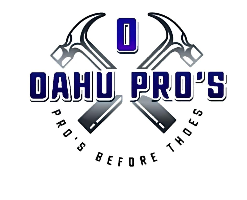 this is the company logo for Oahu Pros handyman service